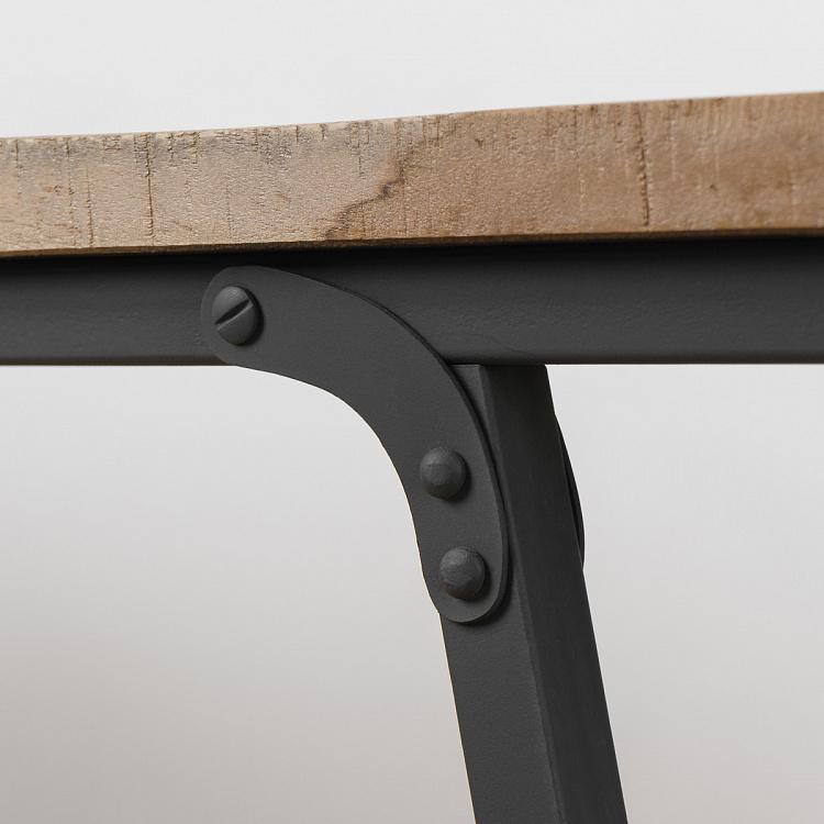 Обеденный складной тиковый стол Маркет Market Folding Dining Table Recycled Teak