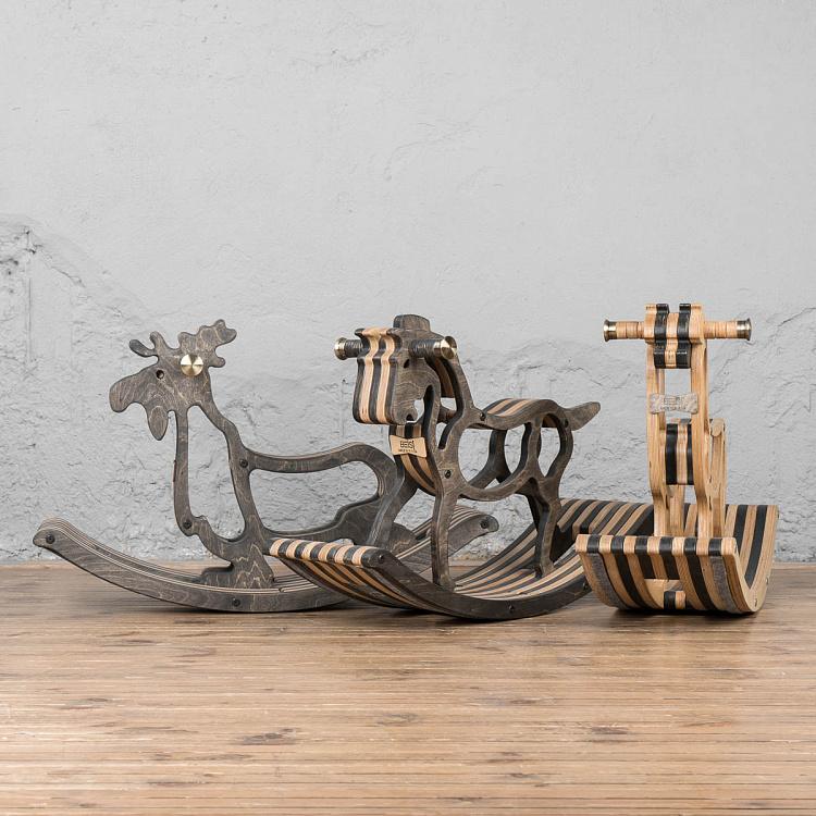 Светлая детская качалка Альпака Alpaca Rocking Chair Light Oil