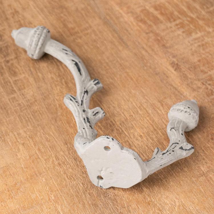 Двухрожковый серый винтажный крючок 5 Vintage Hook Grey 5