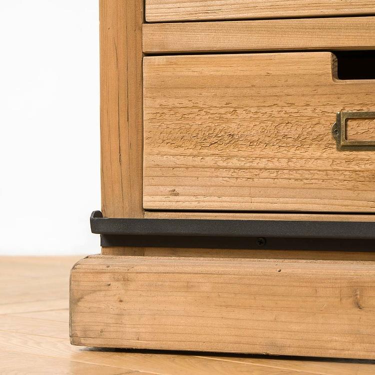 Тумба с двумя раковинами и раздвижной дверью Карелия Karelia Double Vanity With Sliding Iron Door DB