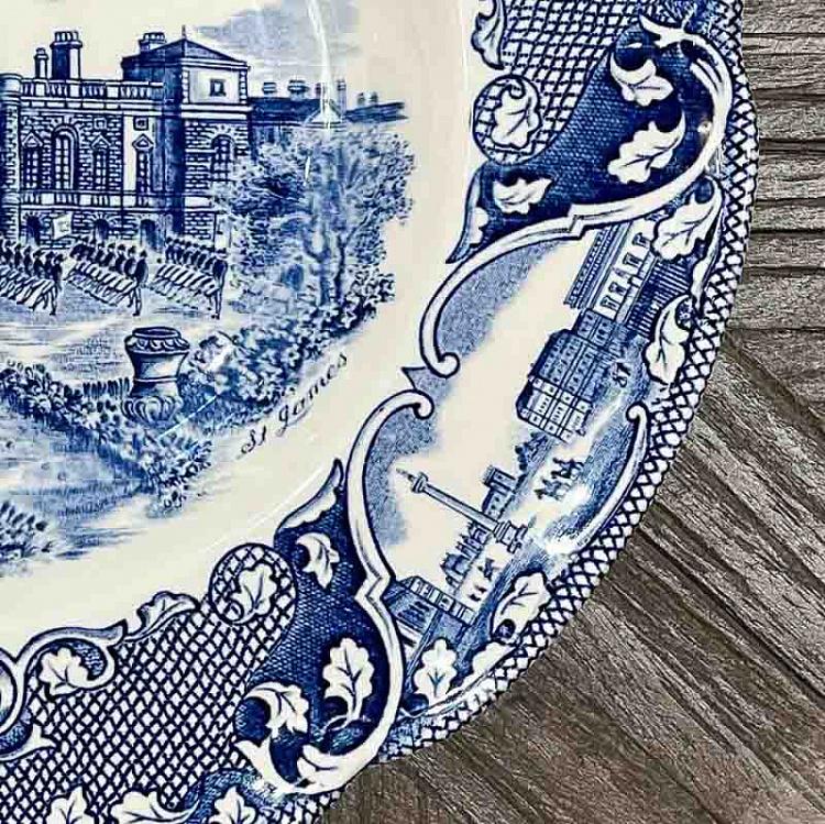 Винтажная суповая тарелка Старый Лондон Vintage Soup Plate Old London