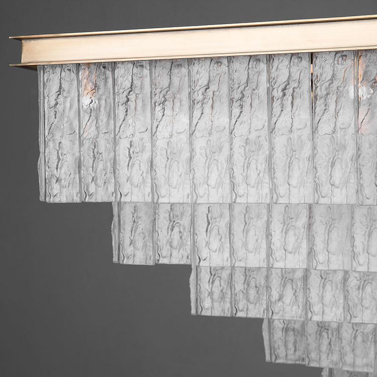 Квадратная люстра Барк с пятью кольцами Bark Square Pendant 5 Rings