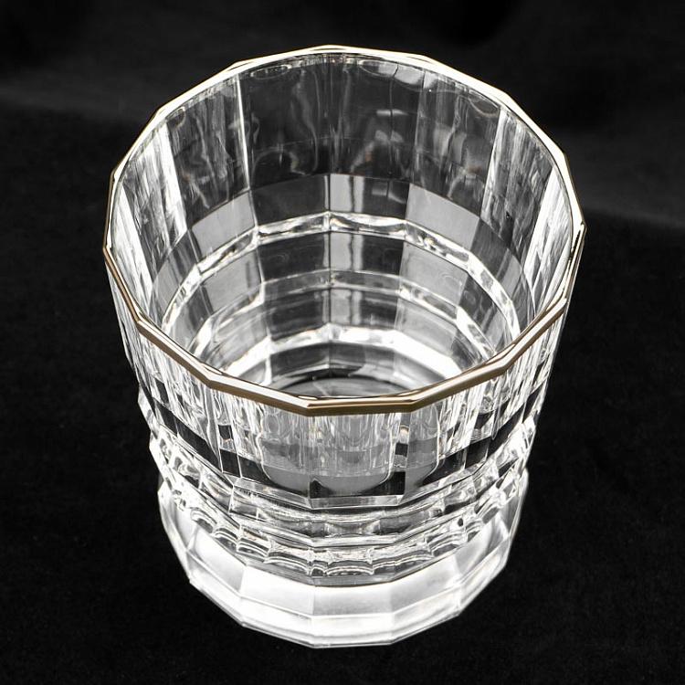 Низкий стакан с золотым ободком Архитектор Architecte Glass Low With Golden Rim