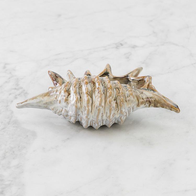 Статуэтка Зелёная ракушка Decoration Shell Green