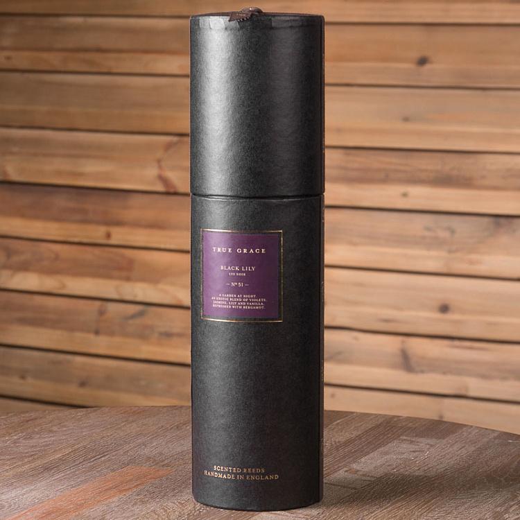 Аромадиффузор набор (палочки, жидкость, бутылочка) Чёрная лилия, 250 мл Small Reed Diffuser Black Lily 250 ml