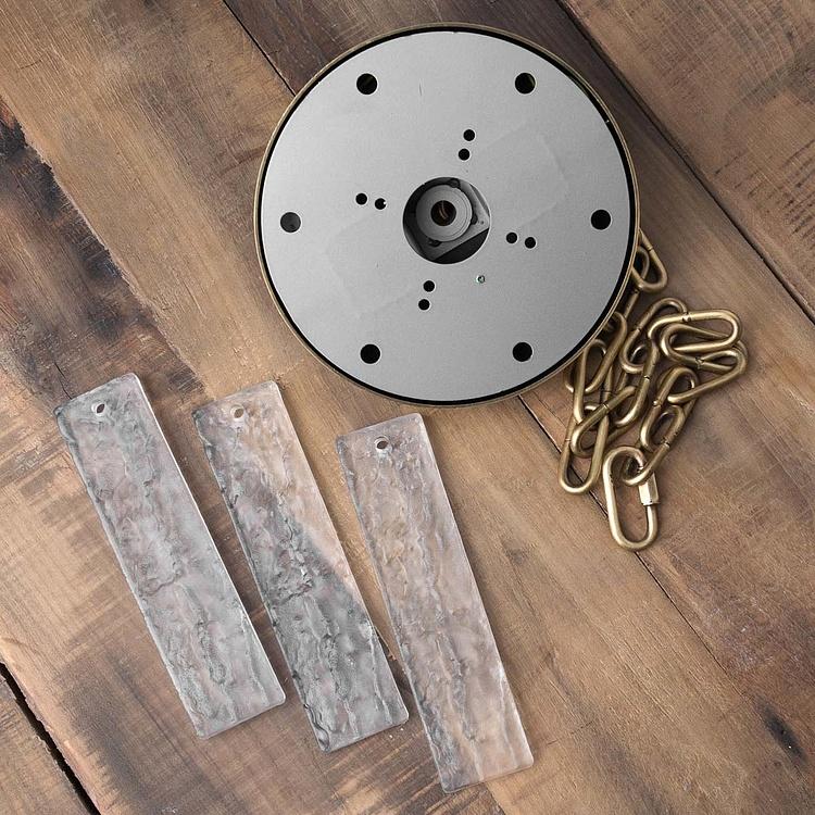 Квадратная люстра Барк с пятью кольцами Bark Square Pendant 5 Rings