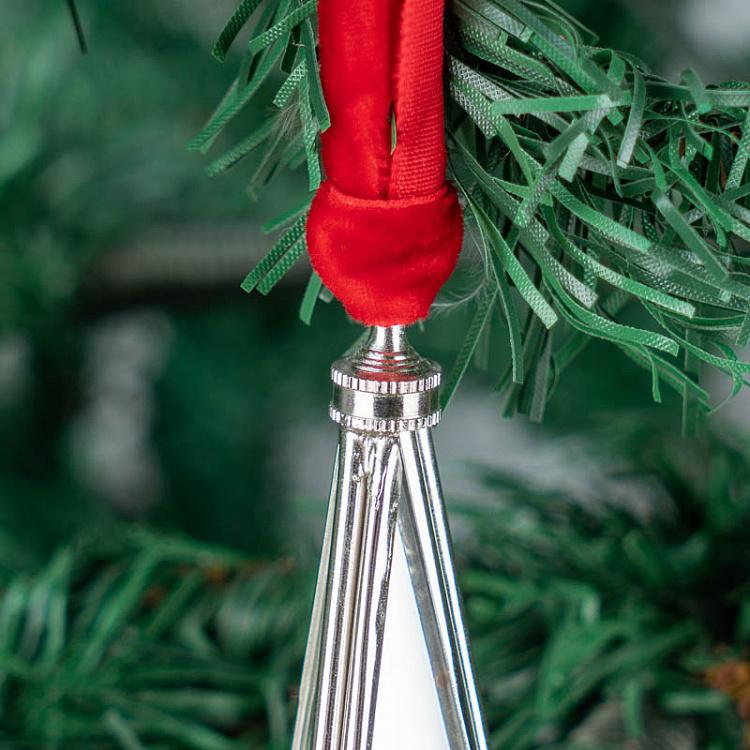 Ёлочная игрушка Звезда c зеркальными гранями, S Small Hanging Star With Mirrors Faces 12 cm