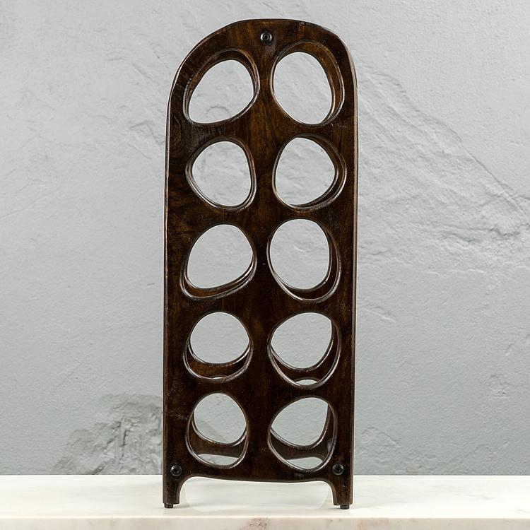 Подставка на десять бутылок из дерева манго Mango Wood Bottle Rack For 10 Bottles