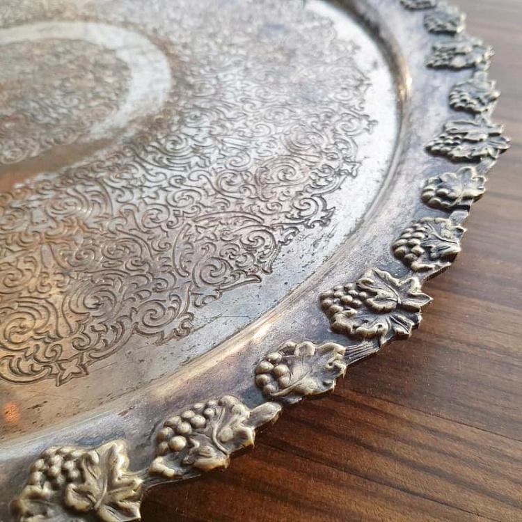 Винтажный серебряный поднос 15 Vintage Old Silver Plate 15