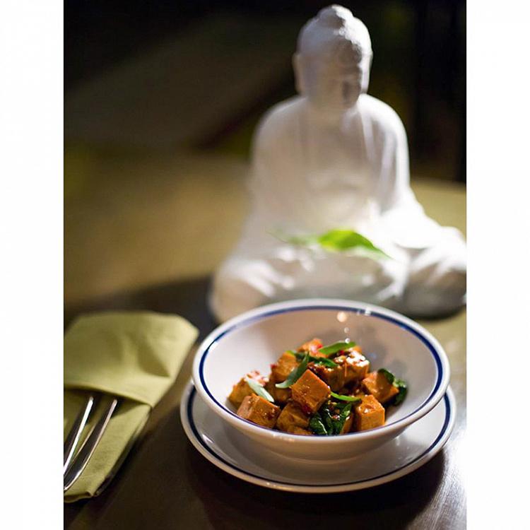 Тарелка-пиала для фруктов Синяя полоска Filo Blue Fruit Bowl