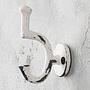 Крючок Shabby Chic Distressed White Cast Iron Hook