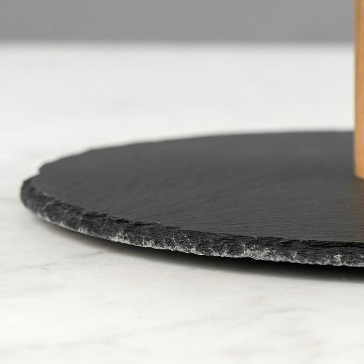 Двухуровневая сланцевая сервировочная подставка Slate 2 Levels Stand