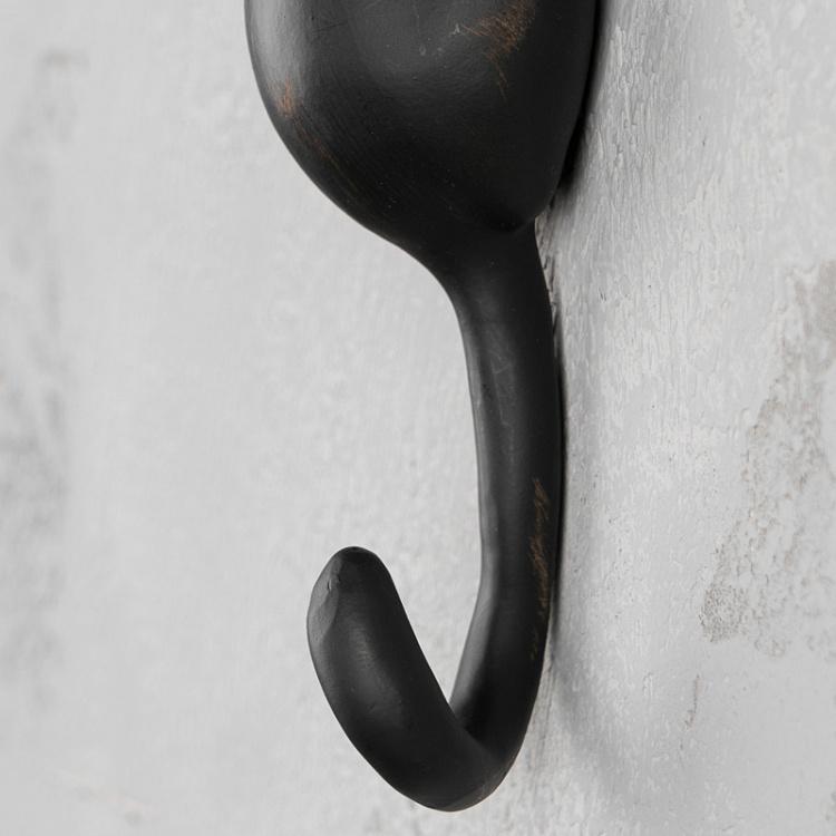 Декоративный крючок Чёрный кот Cat Tail Hook