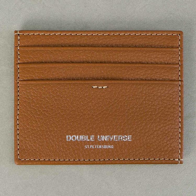 Кожаный картхолдер Двойная Вселенная Double Universe Cardholder