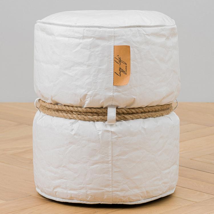 Белый пуфик Куронн Couronnes Footstool White