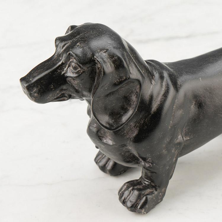 Статуэтка Антрацитовая такса Dachshund Anthracite