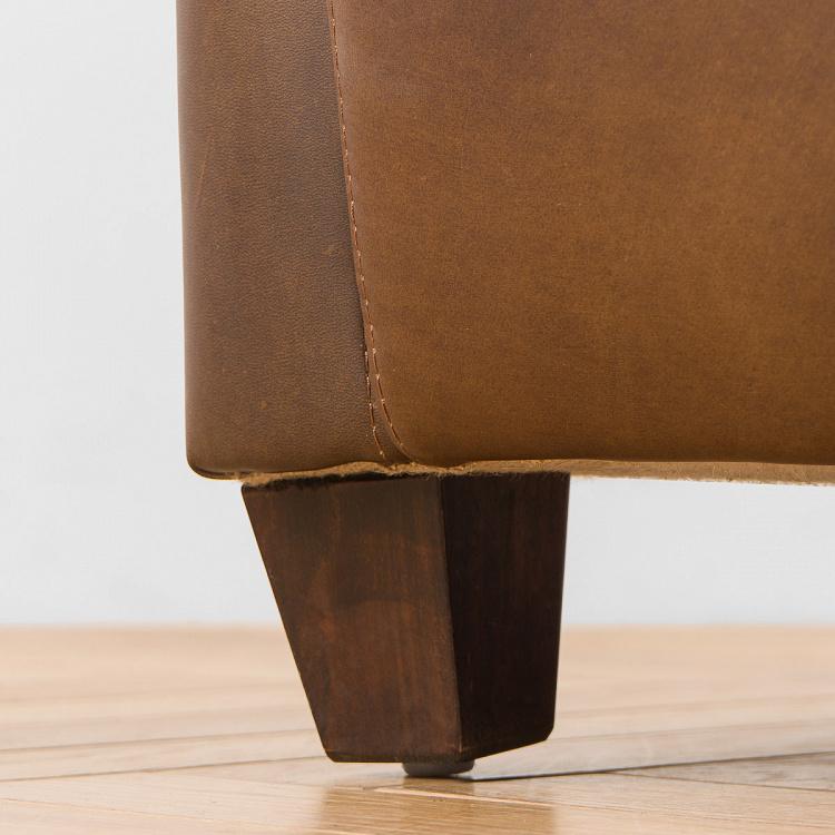 Кресло Инспектор, красно-коричневые ножки Inspector Armchair, Red Brown Wood D