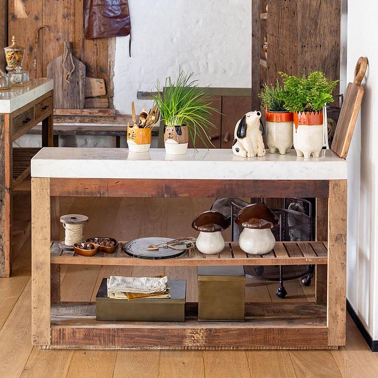 Керамическое кашпо Лиса Ceramic Pot Chipeur