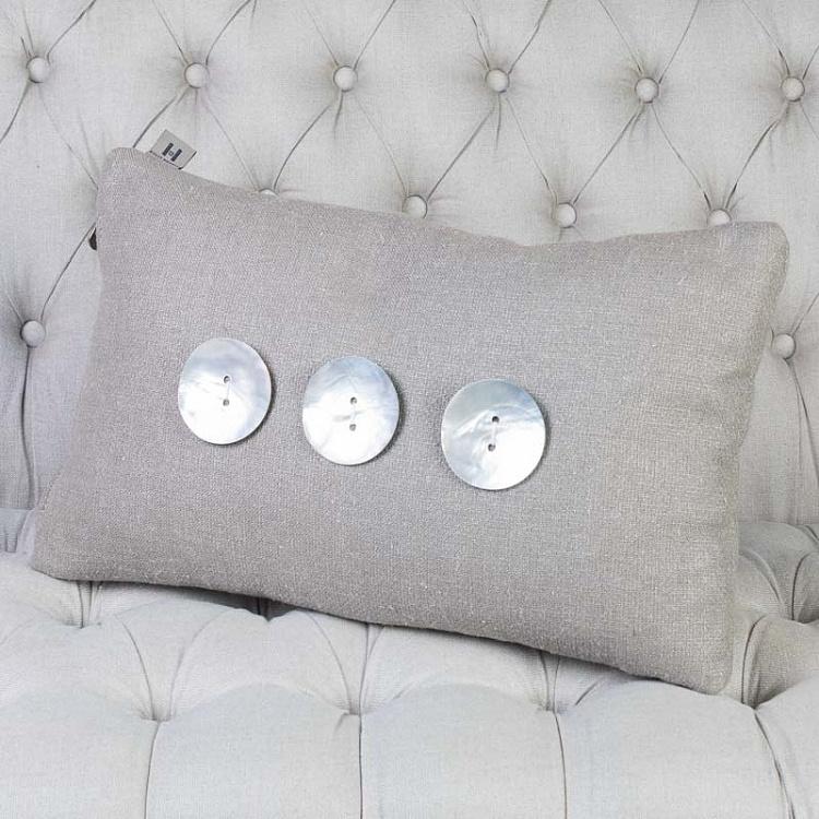 Декоративная льняная подушка 59 59 Cushion