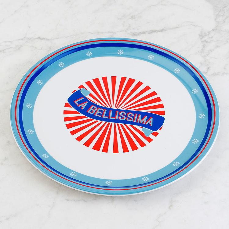Тарелка для пиццы Красивая страна Прекрасная Bel Paese Pizza Plate La Bellissima