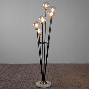 Lamp On Stand Marble Base Artifice