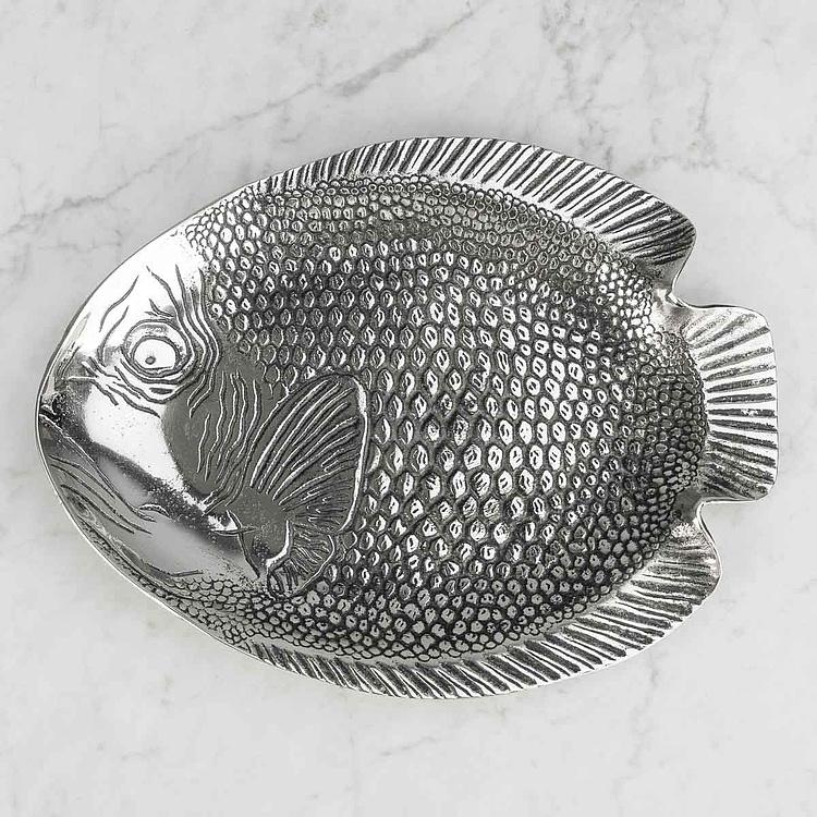 Металическое сервировочное блюдо Рыба Metal Fish Dish Small