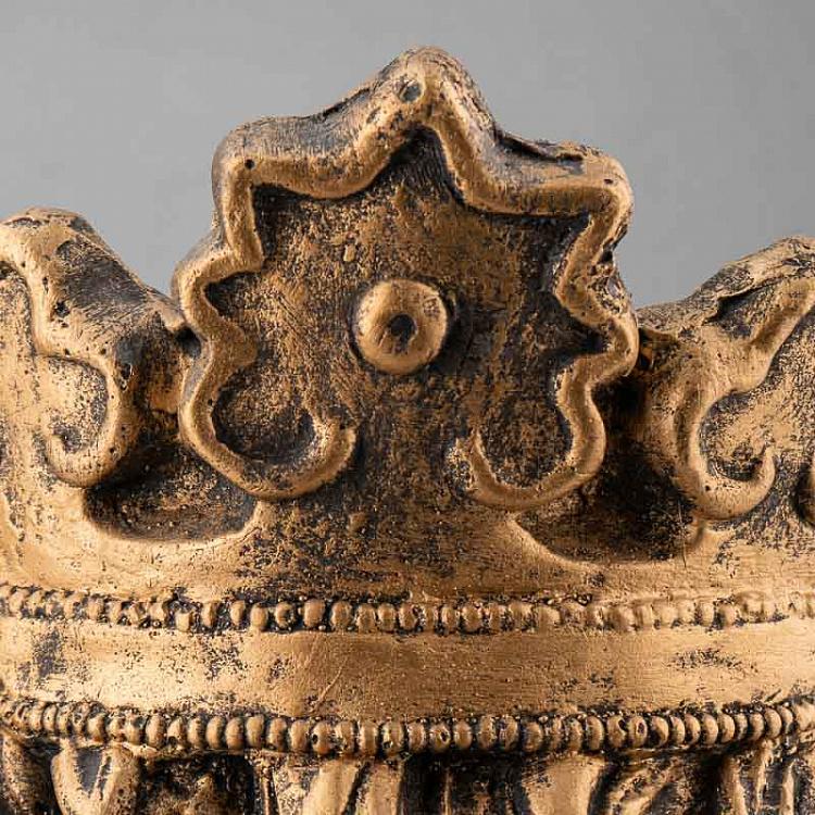 Золотая ваза Голова льва Кларенса Lion Head Clarence Vase Gold