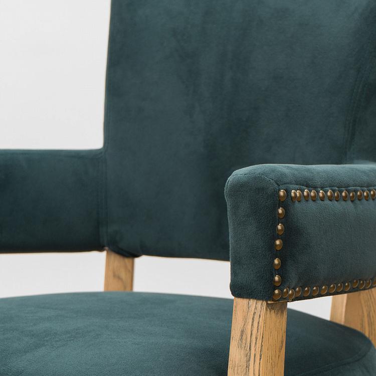 Стул Ньюпорт с подлокотниками, светлые ножки Newport Dining Chair, Oak Brown