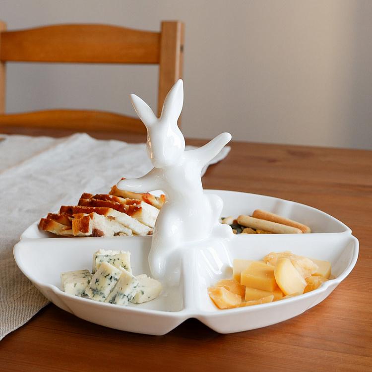 Менажница Кролик-озорник Serving Dish Naughty Rabbit
