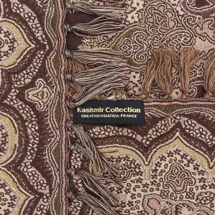 Двустороннее покрывало Агонда, жаккард и варёная шерсть, 150x150 см  Pure Wool Jacquard Throw Agonda 150x150 cm