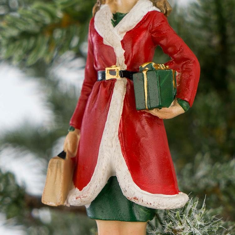 Набор из двух ёлочных игрушек Семейная пара с покупками Set Of 2 Xmas Shopping Couple 12,5 cm