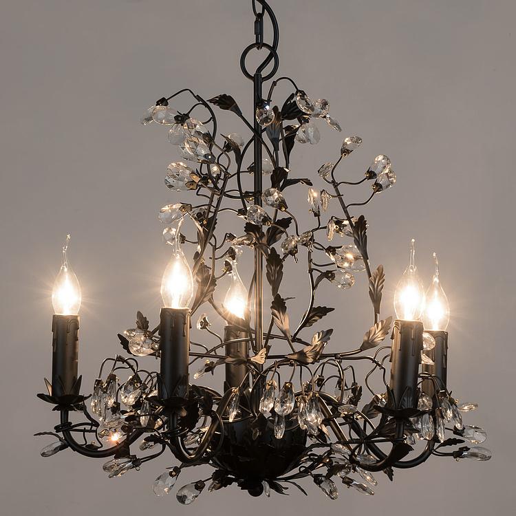 Чёрная люстра Рамбуйе, S Rambouillet Chandelier Black Small