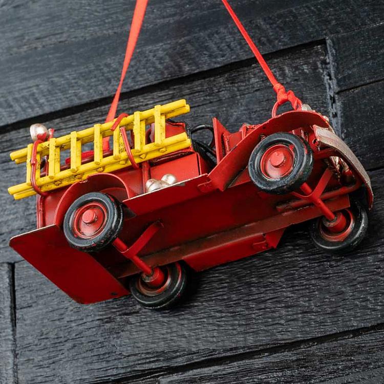 Ёлочная игрушка Пожарная машина Fire Engine 11 cm