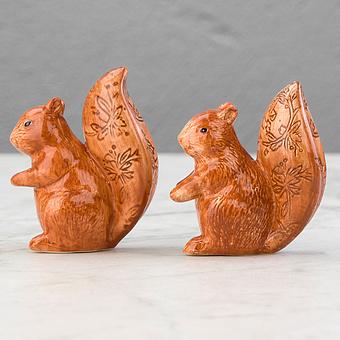 Набор для специй Set Of 2 Salt And Pepper Squirrels Flowery Tail