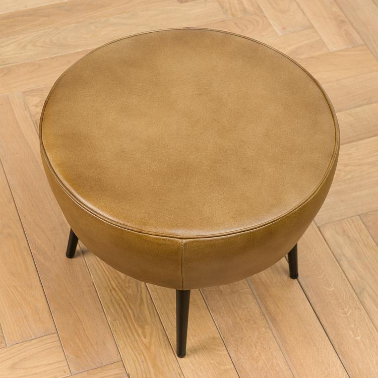 Банкетка Перкуссия Percussion Stool Brown Leather