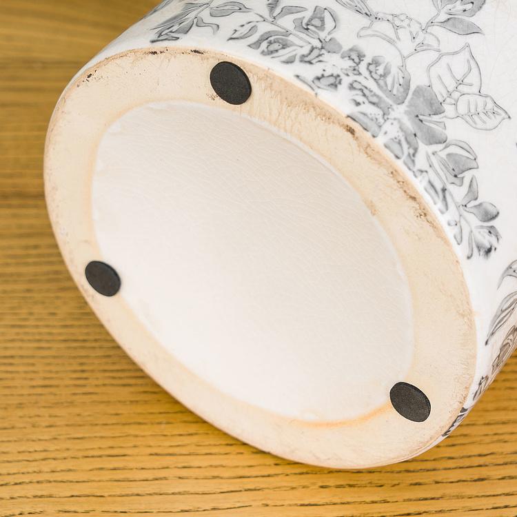 Ваза с узором из цветов, L Flower Vase Large Blue