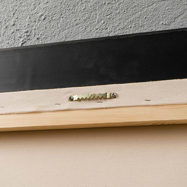 Картина-олеография в чёрной с золотом раме Деревянные стены Англии Englands Wooden Walls, ANTB Frame