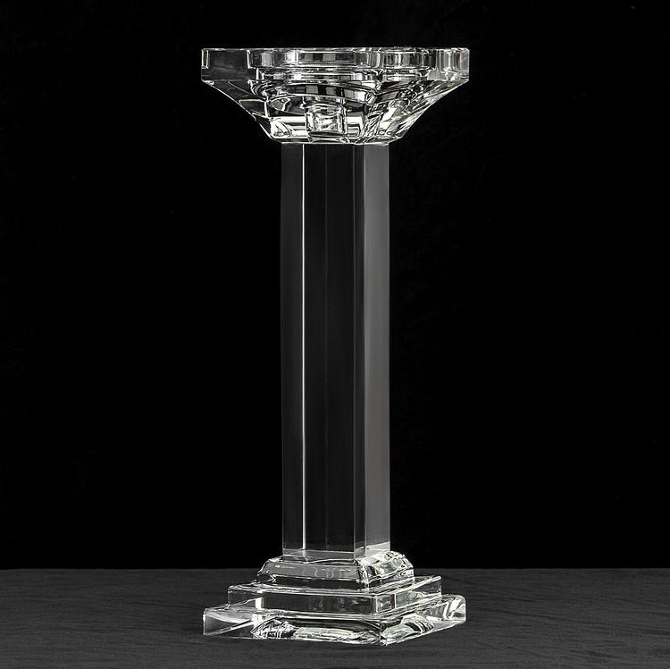 Хрустальный подсвечник Леон  Leon Crystal Pillar Candle Holder