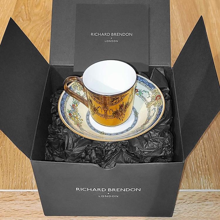 Кофейная пара Reflect Wedgwood золото Reflect Minton 1 Gold