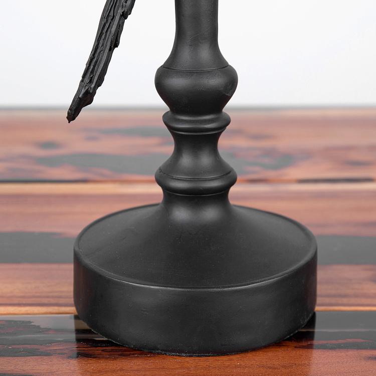 Настольная лампа с абажуром Чёрный попугай Black Parrot Lamp With Shade