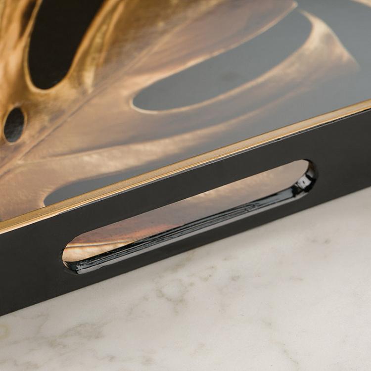 Поднос Золотая монстера Golden Monstera Tray