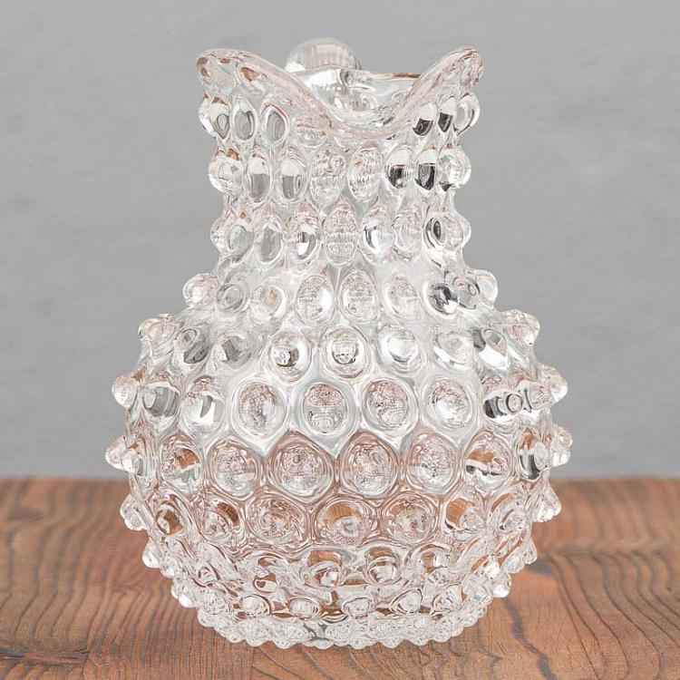 Прозрачный кувшин Диамант, S Pitcher Hobnail Clear Small