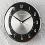 Настенные часы Deco Domed Wall Clock Black