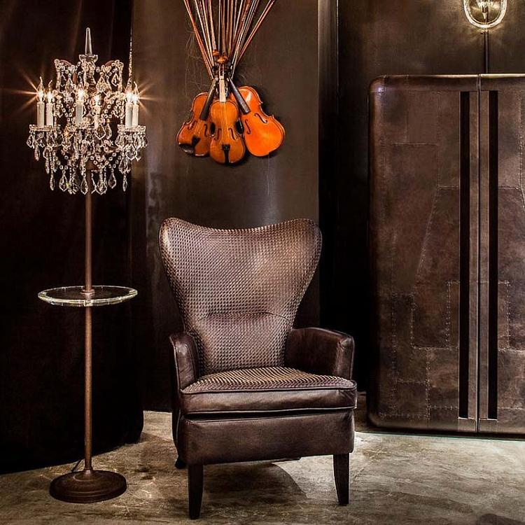 Хрустальный торшер со столиком Кристалл Crystal Floor Lamp With Tray