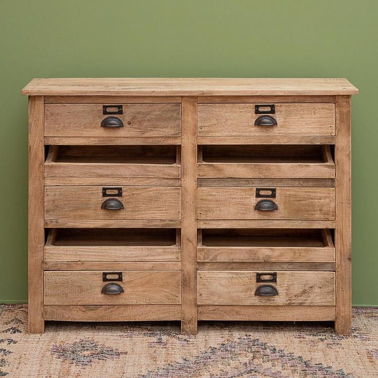 Комод из дерева манго Манчестер, 6 ящиков Manchester Chest With 6 Drawers Mango Wood