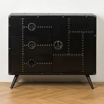 Комод Knight Cabinet RM алюминий Jet Black