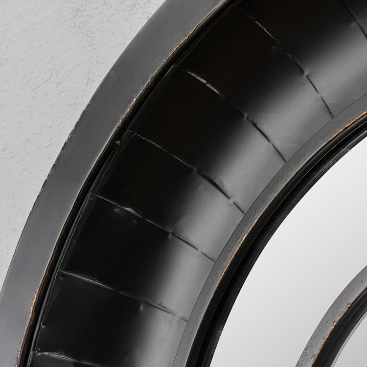 Круглое зеркало в металлической раме Одио Odio Round Metal Mirror