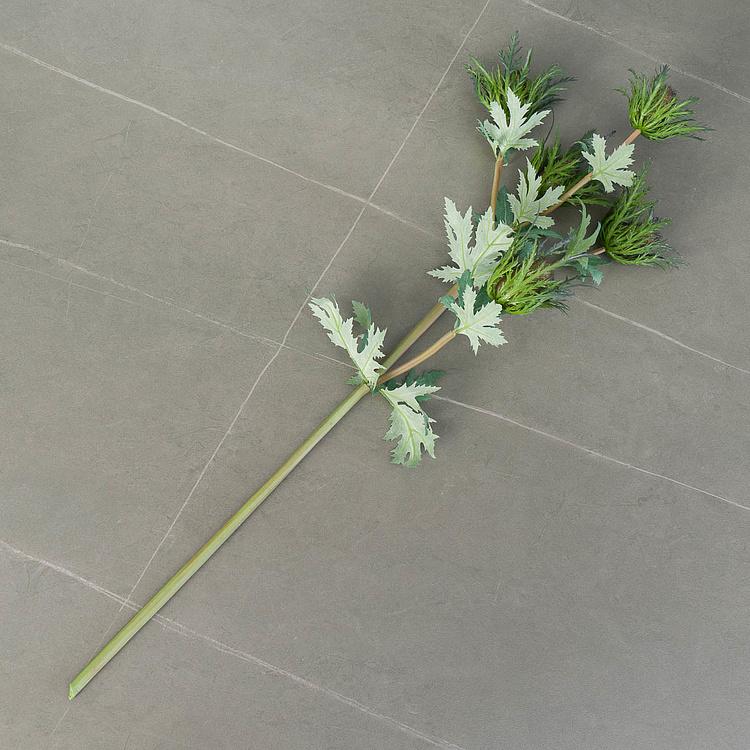 Искусственный дымчато-фиолетово-зелёный эрингиум Гигант Giganteum Eryngium Smoky Purple 75 cm