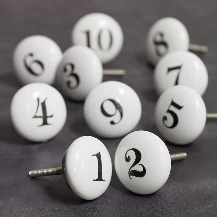 Мебельная ручка-кнопка Цифры 10 Number Knob 10
