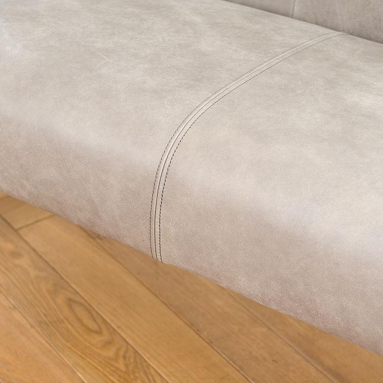 Двухместный кожаный диван Маршал, песочные ножки Marshall 2 Seater, Oak Sandwashed Leather